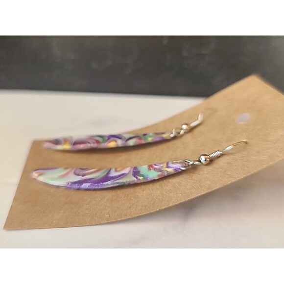 Polymer Clay Dangling Earrings New - Picture 6 of 10